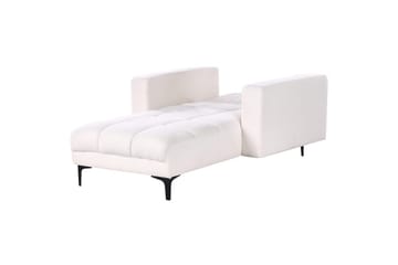 Schäslong Alnes Vit/Svart - Vit/Svart - Möbler - Fåtölj & stolar - Fåtölj - Liggfåtölj