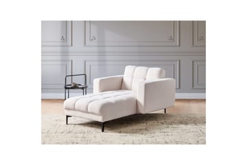 Schäslong Alnes Vit/Svart - Vit/Svart - Möbler - Fåtölj & stolar - Fåtölj - Liggfåtölj