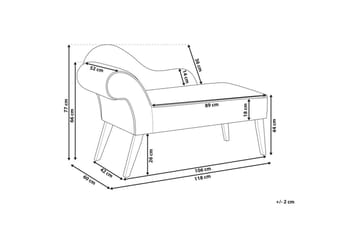 Schäslong Biarritz Vit, Svart, Vänstervänd - Vit, Svart, Vänstervänd - Möbler - Soffa - Modulsoffa - Övriga moduler till modulsoffa