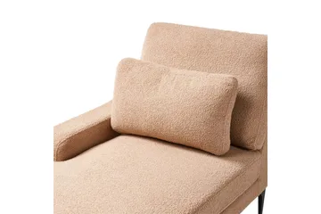Schäslong Ewron Beige, svart, Högervänd - Beige, svart, Högervänd - Möbler - Soffa - Modulsoffa - Övriga moduler till modulsoffa