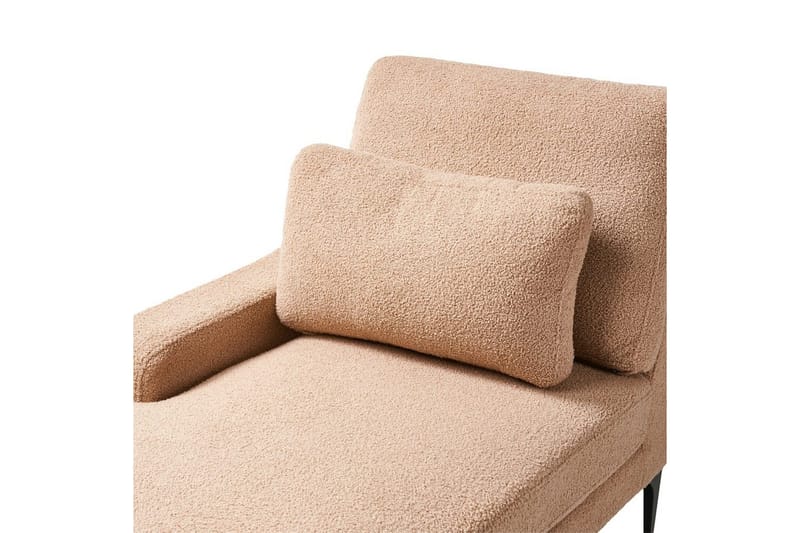 Schäslong Ewron Beige, svart, Högervänd - Beige, svart, Högervänd - Möbler - Soffa - Modulsoffa - Övriga moduler till modulsoffa