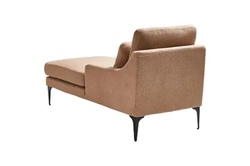Schäslong Ewron Beige, svart, Högervänd - Beige, svart, Högervänd - Möbler - Soffa - Modulsoffa - Övriga moduler till modulsoffa