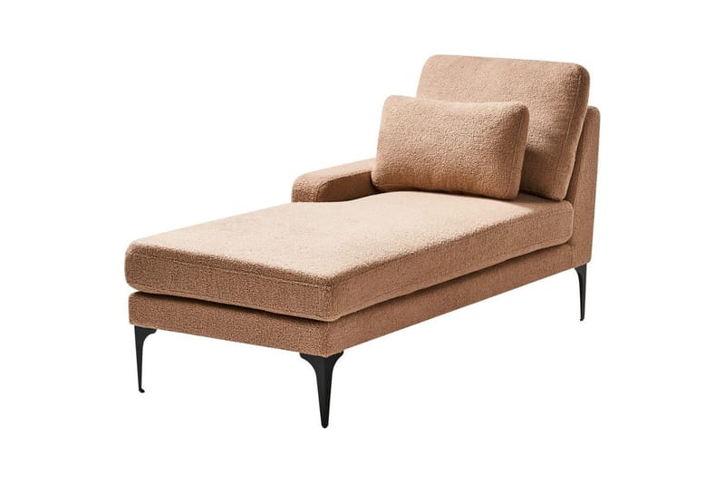 Schäslong Ewron Beige, svart, Högervänd - Beige, svart, Högervänd - Möbler - Soffa - Modulsoffa - Övriga moduler till modulsoffa
