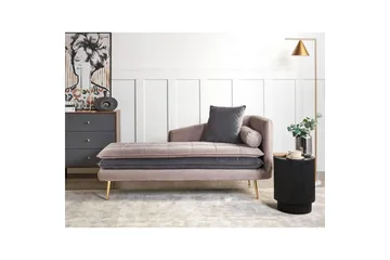 Schäslong Gonesse Beige, Grå, Guld - Beige, Grå, Guld - Möbler - Soffa - Modulsoffa - Övriga moduler till modulsoffa