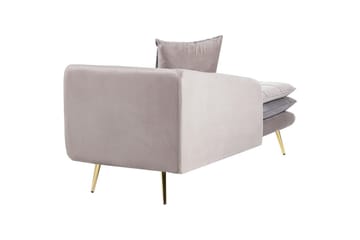 Schäslong Gonesse Beige, Grå, Guld - Beige, Grå, Guld - Möbler - Soffa - Modulsoffa - Övriga moduler till modulsoffa