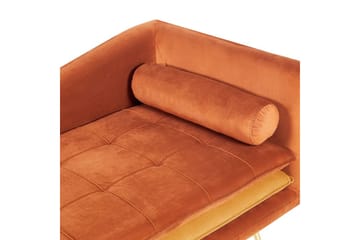Schäslong Gonesse Orange, guld - Orange, guld - Möbler - Soffa - Modulsoffa - Övriga moduler till modulsoffa