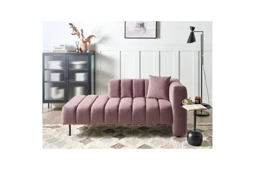 Schäslong Lannils Rosa, Svart, Högervänd - Rosa - Möbler - Soffa - Modulsoffa - Övriga moduler till modulsoffa