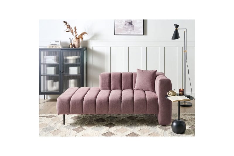 Schäslong Lannils Rosa, Svart, Högervänd - Rosa - Möbler - Soffa - Modulsoffa - Övriga moduler till modulsoffa