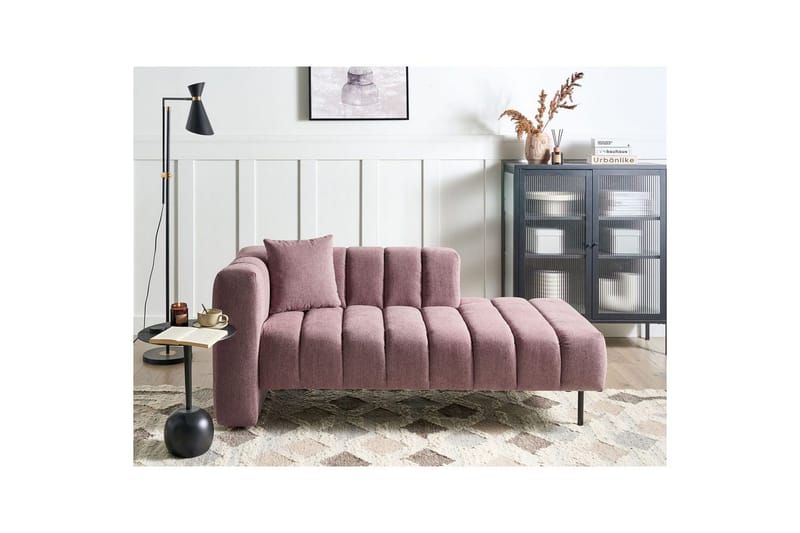Schäslong Lannils Rosa, Svart, Vänstervänd - Rosa, Svart, Vänstervänd - Möbler - Soffa - Modulsoffa - Övriga moduler till modulsoffa