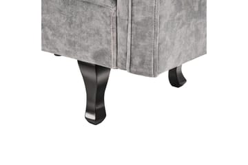 Schäslong Lattes Grå, mörkt trä, Högervänd - Grå - Möbler - Soffa - Sammetssoffa