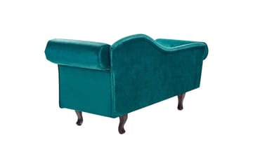 Schäslong Lattes Grönt, mörkt trä, Högervänd - Grönt, mörkt trä, Högervänd - Möbler - Soffa - Sammetssoffa