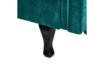 Schäslong Lattes Grönt, mörkt trä, Högervänd - Grönt, mörkt trä, Högervänd - Möbler - Soffa - Sammetssoffa