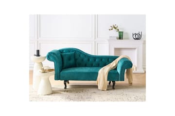 Schäslong Lattes Grönt, mörkt trä, Vänstervänd - Grönt, mörkt trä, Vänstervänd - Möbler - Soffa - Sammetssoffa