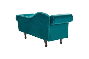 Schäslong Lattes Grönt, mörkt trä, Vänstervänd - Grönt, mörkt trä, Vänstervänd - Möbler - Soffa - Sammetssoffa