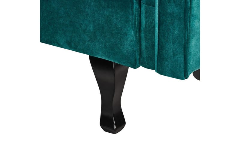 Schäslong Lattes Grönt, mörkt trä, Vänstervänd - Grönt, mörkt trä, Vänstervänd - Möbler - Soffa - Sammetssoffa