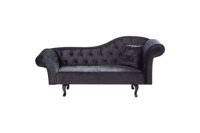 Schäslong Lattes Svart, mörkt trä, Högervänd, Svart, mörkt trä, Högervänd