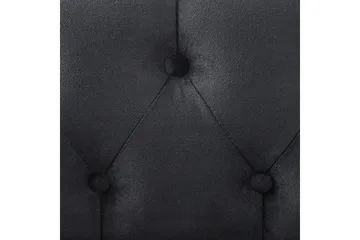 Schäslong Lattes Svart, mörkt trä, Högervänd - Svart, mörkt trä, Högervänd - Möbler - Soffa - Sammetssoffa