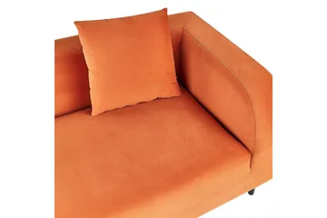 Schäslong Le Crau Orange, Svart, Högervänd - Orange, Svart, Högervänd - Möbler - Soffa - Modulsoffa - Övriga moduler till modulsoffa