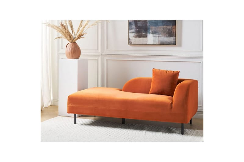 Schäslong Le Crau Orange, Svart, Högervänd - Orange, Svart, Högervänd - Möbler - Soffa - Modulsoffa - Övriga moduler till modulsoffa