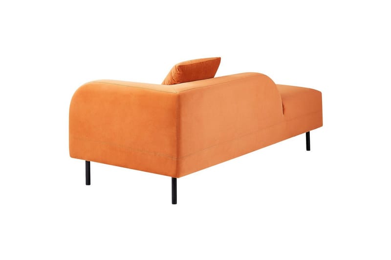 Schäslong Le Crau Orange, Svart, Högervänd - Orange, Svart, Högervänd - Möbler - Soffa - Modulsoffa - Övriga moduler till modulsoffa