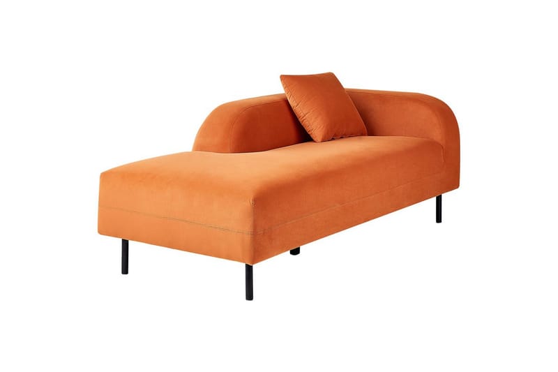 Schäslong Le Crau Orange, Svart, Högervänd - Orange, Svart, Högervänd - Möbler - Soffa - Modulsoffa - Övriga moduler till modulsoffa