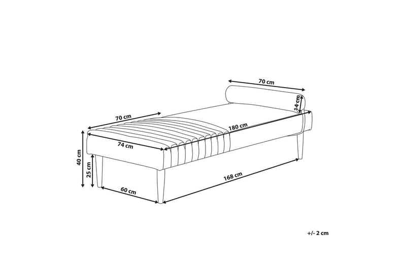Schäslong Mauriac Beige - Beige - Möbler - Soffa - Modulsoffa - Övriga moduler till modulsoffa