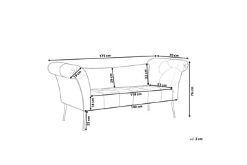 Schäslong Nantilly - Möbler - Soffa - Sammetssoffa