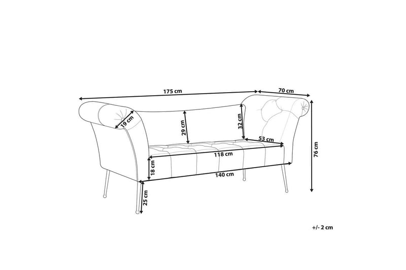 Schäslong Nantilly - Möbler - Soffa - Sammetssoffa