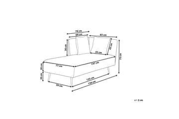 Schäslong Riom Röd, Svart, Högervänd - Röd, Svart, Högervänd - Möbler - Soffa - Modulsoffa - Övriga moduler till modulsoffa