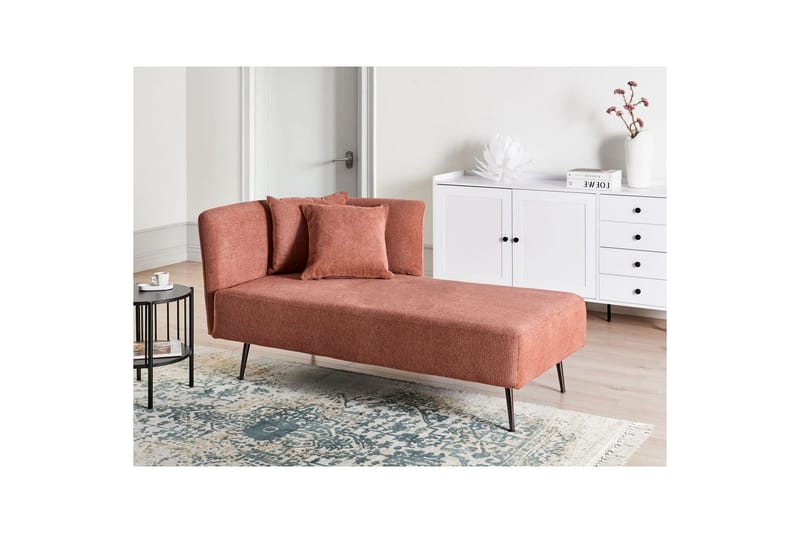 Schäslong Riom Röd, Svart, Vänstervänd - Röd - Möbler - Soffa - Modulsoffa - Övriga moduler till modulsoffa