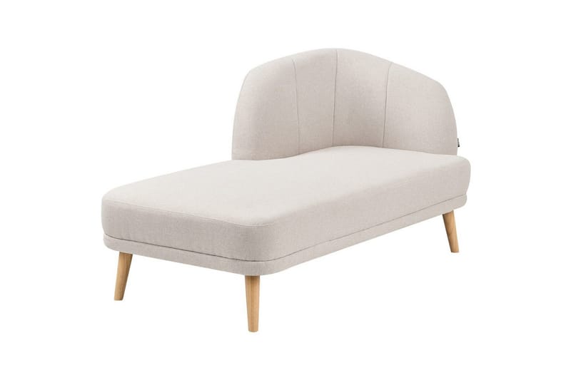Schäslong Tanlay Beige, ljust trä, Högervänd - Beige, ljust trä, Högervänd - Möbler - Soffa - Modulsoffa - Övriga moduler till modulsoffa