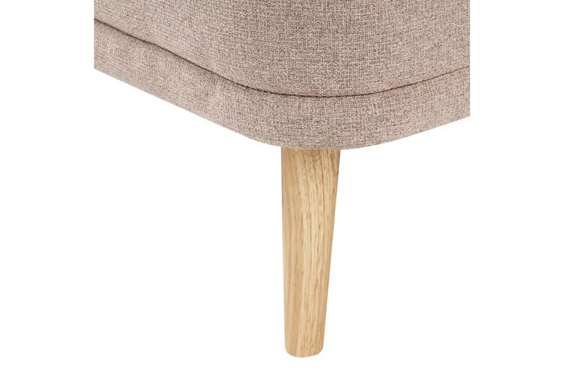 Schäslong Tanlay Brunt, ljust trä, Högervänd - Brunt, ljust trä, Högervänd - Möbler - Soffa - Modulsoffa - Övriga moduler till modulsoffa