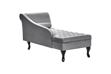 Schäslong Pessac Ljusgrå, svart, Högervänd - Ljusgrå, svart, Högervänd - Möbler - Soffa - Modulsoffa - Övriga moduler till modulsoffa