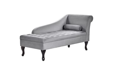 Schäslong Pessac Ljusgrå, svart, Högervänd - Ljusgrå, svart, Högervänd - Möbler - Soffa - Modulsoffa - Övriga moduler till modulsoffa