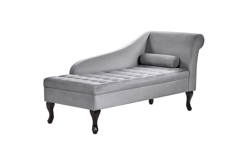 Schäslong Pessac Ljusgrå, svart, Högervänd - Ljusgrå, svart, Högervänd - Möbler - Soffa - Modulsoffa - Övriga moduler till modulsoffa