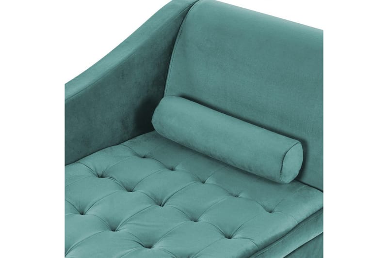 Schäslong Pessac Blå, Svart, Högervänd - Turkos - Möbler - Soffa - Modulsoffa - Övriga moduler till modulsoffa