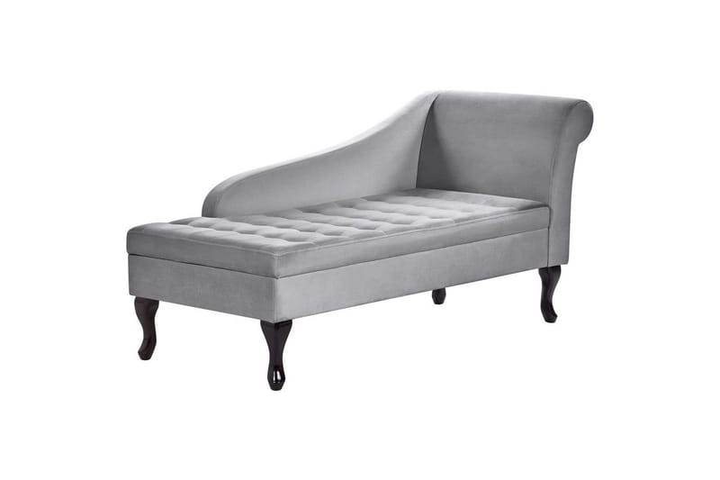 Schäslong Pessac Ljusgrå, svart, Högervänd - Ljusgrå, svart, Högervänd - Möbler - Soffa - Modulsoffa - Övriga moduler till modulsoffa