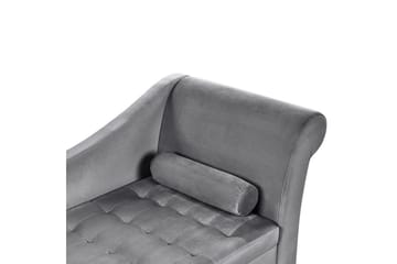 Schäslong Pessac Ljusgrå, svart, Högervänd - Ljusgrå, svart, Högervänd - Möbler - Soffa - Modulsoffa - Övriga moduler till modulsoffa