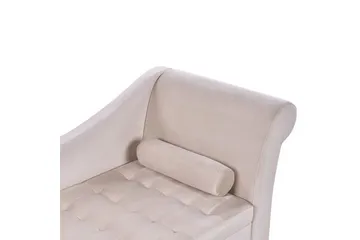 Schäslong Pessac Ljusbeige, svart, Högervänd - Ljusbeige, svart, Högervänd - Möbler - Soffa - Modulsoffa - Övriga moduler till modulsoffa