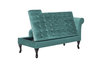 Schäslong Pessac Blå, Svart, Högervänd - Turkos - Möbler - Soffa - Modulsoffa - Övriga moduler till modulsoffa