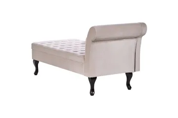 Schäslong Pessac Ljusbeige, svart, Högervänd - Ljusbeige, svart, Högervänd - Möbler - Soffa - Modulsoffa - Övriga moduler till modulsoffa