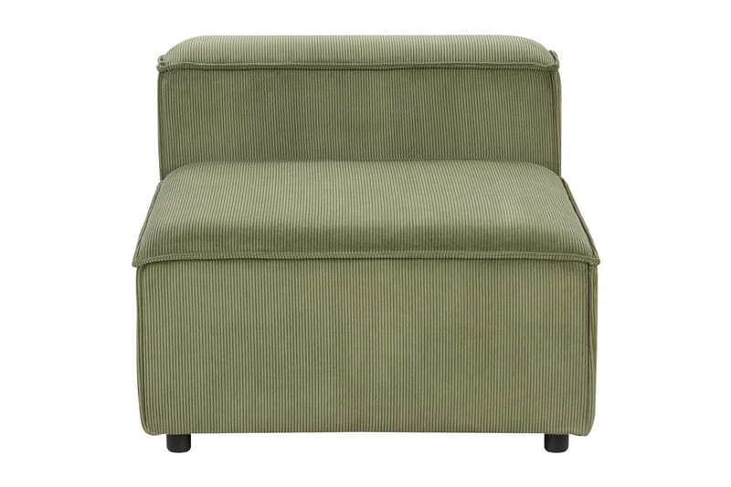 Sittsektion Ardal Grön, Svart, Manchestertyg - Grön - Möbler - Soffa - Modulsoffa - Mittmodul