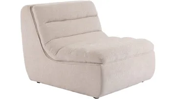 Valdoro Mittmodul i tyg 87 cm - Beige - Möbler - Soffa - Modulsoffa - Mittmodul