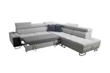 Morenia Bäddsoffa m. Schäslong L-formad - Möbler - Soffa - Sammetssoffa