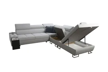 Morenia Bäddsoffa m. Schäslong L-formad - Möbler - Soffa - Sammetssoffa