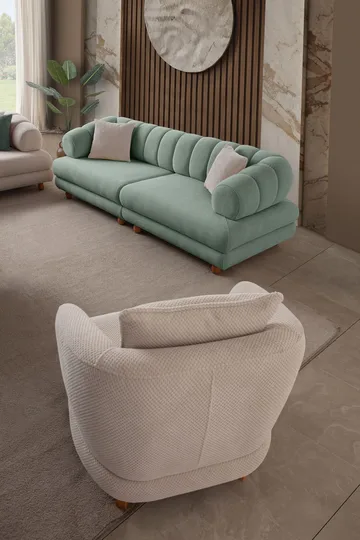 Munemori 3-sits Soffa 240x80x95 cm - Sea Green - Möbler - Soffa - 3 sits soffa