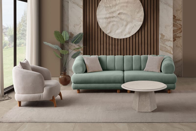 Munemori 3-sits Soffa 240x80x95 cm - Sea Green - Möbler - Soffa - 3 sits soffa