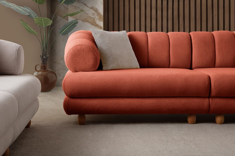Munemori 3-sits Soffa 240x80x95 cm - Tile Red - Möbler - Soffa - 3 sits soffa
