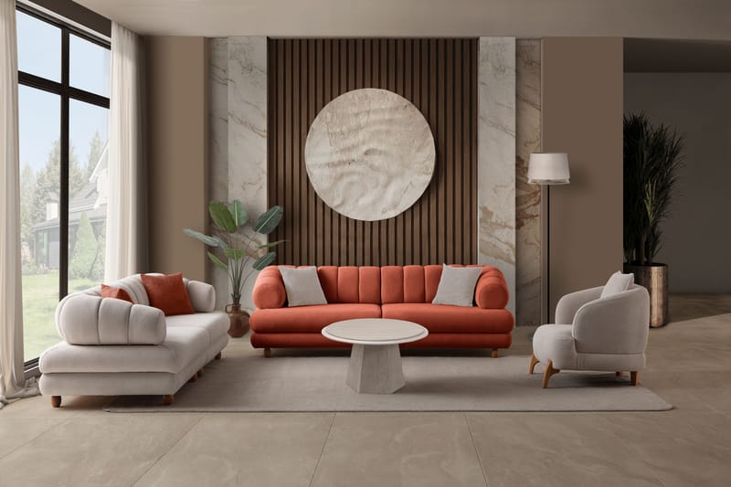 Munemori 3-sits Soffa 240x80x95 cm - Tile Red - Möbler - Soffa - 3 sits soffa