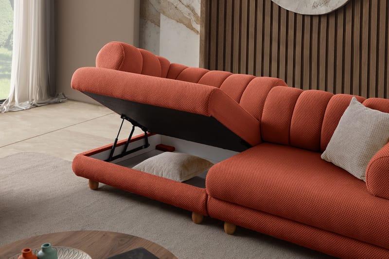 Munemori 3-sits Soffa 240x80x95 cm - Tile Red - Möbler - Soffa - 3 sits soffa